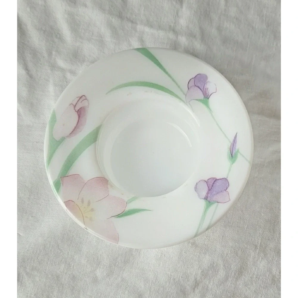 JG Durand Arcopal‎ Les Fantaisies Glass CANDLE HOLDER Tealight Votive